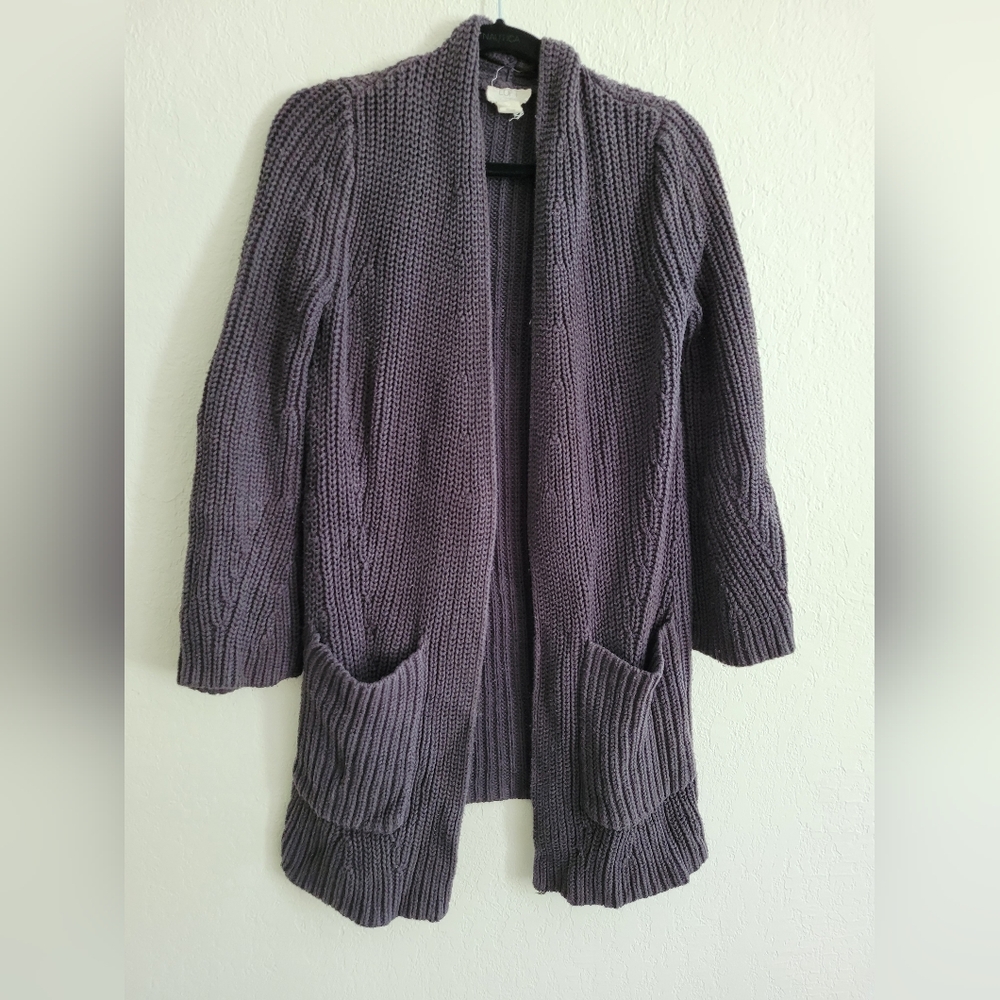 Perfect cable knit cardigan | size xs